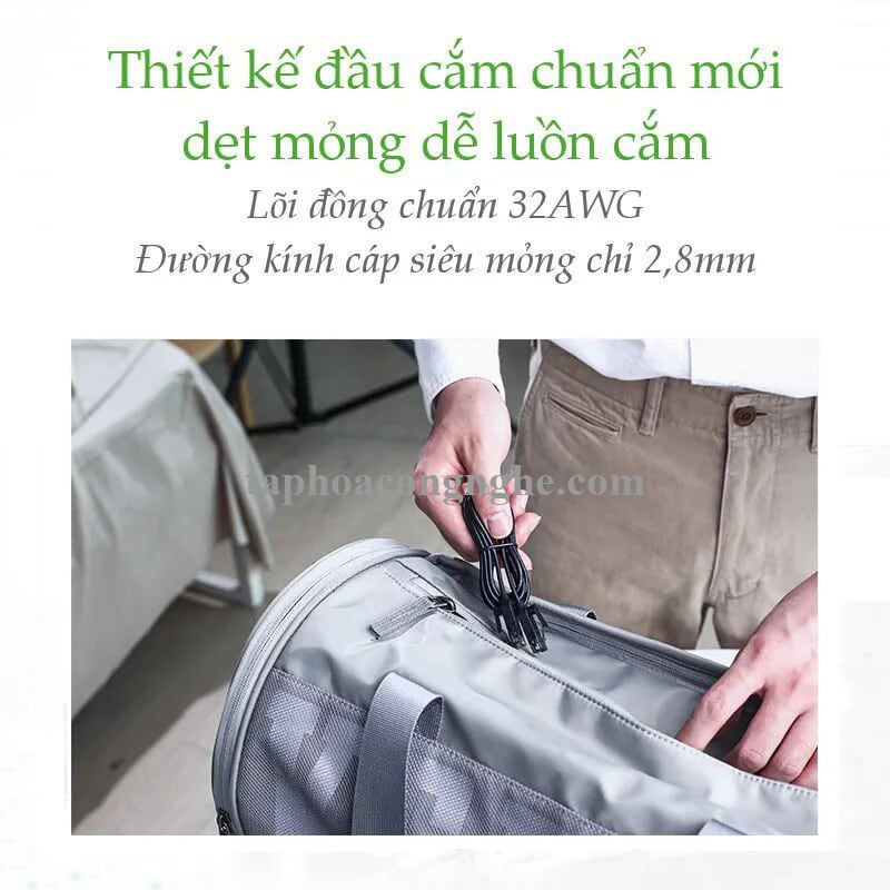 Ugreen 70654 5M cat6a 10Gbps 500MHz OD2.8mm Utp cáp mạng siêu mỏng thuần đồng màu đen NW122 30070654